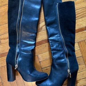 Kate Spade Black Heeled Boots with Sleek Design